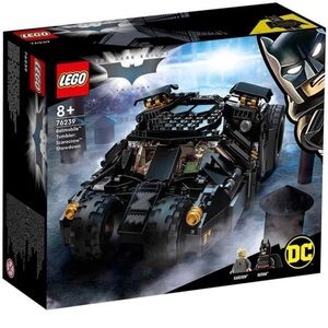 Lego Black Batmobile Tumbler with Gold Accents